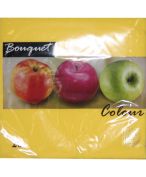 Салфетки 330х330 мм 2-сл., желт., бум., 20 шт/упак "Bouquet"