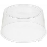 Упаковка для торта [крышка] d246хh117[d233хh113] мм, прозр., ОПС, 144 шт/кор "Комус" 144 шт/упак РОССИЯ Т-022/11 К