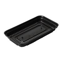 Дно для торта, прямоугольное, внеш. 255х140мм, внутр. 220ммх120мм, чёрное, ПС