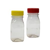 Бутылка ПЭТ 100 мл, квадр., прозр., горло d38 мм, крышка в компл., 600 шт/кор 600 шт/упак РОССИЯ 0,10 BRC