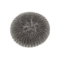 Губка металлическая для посуды d85хh30 мм, 40 гр, нерж., 1 шт/упак "Textop" 120 упак/кор РОССИЯ Т012