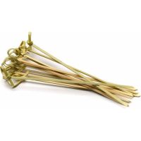 Пика 90 мм, диз. "Узелок", беж., бамбук, 100 шт/упак 40 упак/кор КИТАЙ 440-701