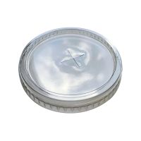 Крышка для стакана d95 мм плоская с отверстием, прозр., ПЭТ, 25 шт/упак "Upax-Unity" 1 000 шт/кор РОССИЯ