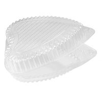 Упаковка для торта [неразъем.] форма "Сердце" 207х178х56[165х150х52] мм, прозр., ОПС, 250 шт/кор "Комус" 250 шт/упак РОССИЯ ТС-175Д