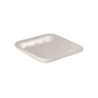 Лоток пищевой, квадратный, 135х135х20мм, белый