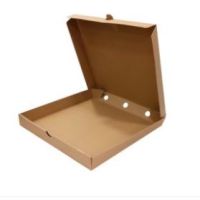 Коробка для пиццы 300х300х60 мм, крафт, гофрокарт.Т-22 В, 50 шт/кор 50 шт/упак РОССИЯ