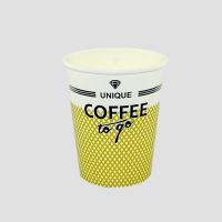 Стакан бумажный 250 мл 1-сл., d80 мм, диз. "Coffe To Go", карт., 50 шт/упак 1 000 шт/кор РОССИЯ