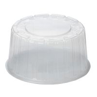Крышка круглая для торта 1 кг, d-246мм, h-125мм. , прозрачная