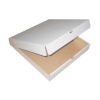 Коробка для пиццы 250х250х40 мм, бел., гофрокарт.Т-23 В, 50 шт/кор 50 шт/упак РОССИЯ