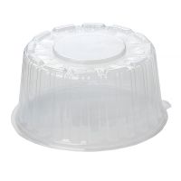 Упаковка для торта [крышка] d200хh106[d166хh96] мм, прозр., ПЭТ, 330 шт/кор "Комус" 330 шт/упак РОССИЯ Т-165К (ПЭТ)