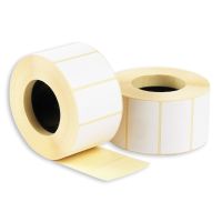 Весовая лента 30х20 мм ЭКО, непринт., бел., термобум., 1600 шт/рул 66 рул/кор РОССИЯ