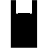 Пакет "майка" 28+14х50см 12мкм, чёрн, ПНД