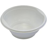 Тарелка глубокая 0.6л, белая, 100 штук