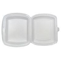 Ланчбокс 1-секции внешн.250х207х61мм, внутр. 247х180х57 мм, белый