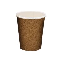 Стакан бумажный 250 мл 1 сл., d80 мм, крафт-бел., карт., 50 шт/упак 1 000 шт/кор РОССИЯ Крафт-бел.