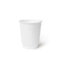 Стакан бумажный 250 мл 2 сл., d80 мм, бел., карт., 20 шт/упак 500 шт/кор РОССИЯ -