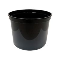 Контейнер для пресервов 500 мл, d112хh75 мм, форма "Банка", без контр. замка, без крышки, черн., ПП, 25 шт/упак 500 шт/кор РОССИЯ 500/112 черн.