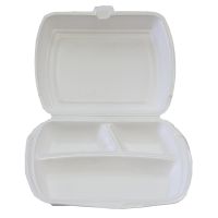 Ланч-бокс 3-секц. 247х208х63 мм, бел., ВПС, 100 шт/кор "Полиформ" 100 шт/упак РОССИЯ Lb-3 белый