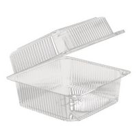 Упаковка для кондит. изделий 550 мл, 1-секц. 121х120х57[98х96х53] мм, неразъем.крышка, прозр., ОПС, 700 шт/кор "Комус" 700 шт/упак РОССИЯ РК-10 (М) (ТТ)