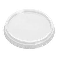 Крышка d 95мм, плоская, прозрачная, без отверстия