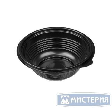 Контейнер 350 мл 1-секц. d144хh50 мм, без крышки, черн., ПП, 150 шт/упак "Южуралпак" 600 шт/кор РОССИЯ sp-350