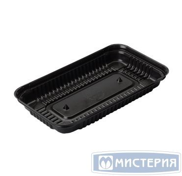 Дно для торта, прямоугольное, внеш. 255х140мм, внутр. 220ммх120мм, чёрное, ПС