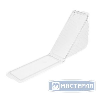 Упаковка для сэндвичей треуг. 187х80х83[182х78х81] мм, неразъем.крышка, прозр., ОПС, 600 шт/кор "Комус" 600 шт/упак РОССИЯ РС-1
