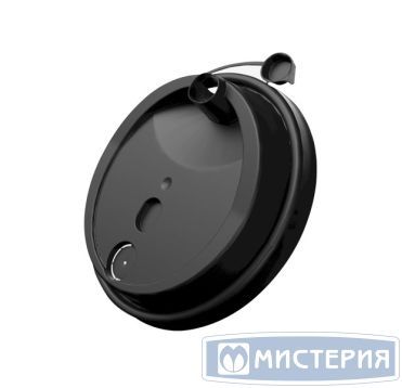 Крышка для стаканов, для холодного и горячего, d 90 мм, чёрная
