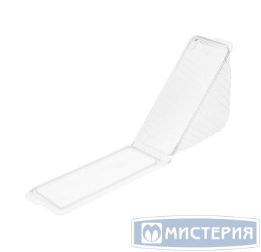 Упаковка для сэндвичей треуг. 185х65х85[160х55х75] мм, неразъем.крышка, прозр., ПЭТ, 600 шт/кор "Протэк" 600 шт/упак РОССИЯ ПК – 266
