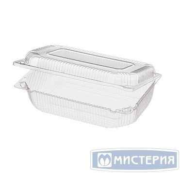 Упаковка 1,55(1.25+0.3)л, прямоуг., внеш. 219х142х64мм, внутр. 206х130х60мм, прозрачн., ОПС
