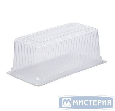 Упаковка для торта [крышка] 280х150х109[257х112х104] мм, прозр., ОПС, 160 шт/кор "Комус" 160 шт/упак РОССИЯ Т-2512К