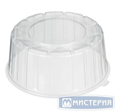 Упаковка для торта [крышка] d246хh99[d226хh94] мм, прозр., ОПС, 170 шт/кор "Комус" 170 шт/упак РОССИЯ Т-218КН