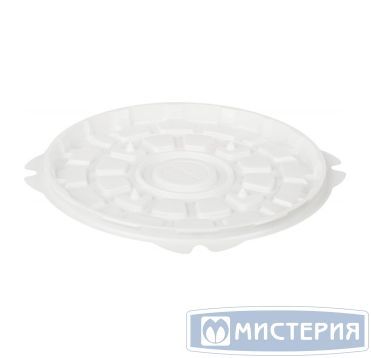 Упаковка для торта [дно] d245хh16[d215хh12] мм, бел., ПС, 160 шт/кор "Комус" 160 шт/упак РОССИЯ Т-218/11 ДШ (П)