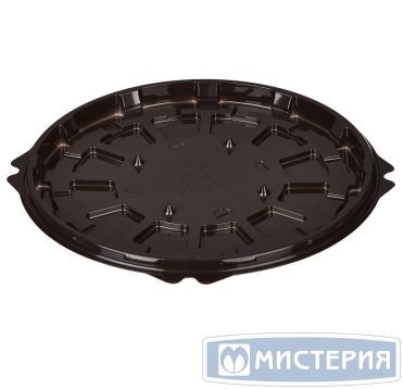 Упаковка для торта [дно] d224хh15[d193хh11] мм, коричн., ПС, 190 шт/кор "Комус" 190 шт/упак РОССИЯ Т-192 ДШ коричн.