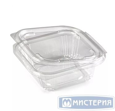 Контейнер 350 мл 1-секц., овал 137х132х45 мм, неразъем.крышка, прозр., ПЭТ, 400 шт/кор "ЮПласт" 400 шт/упак РОССИЯ ЮУПМ6044/РКСП-350/ЮУПМ7344