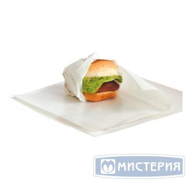 Обертка для бургеров и хот-догов 305х305 мм, бел., бум., 1000 шт/упак 5 000 шт/кор РОССИЯ