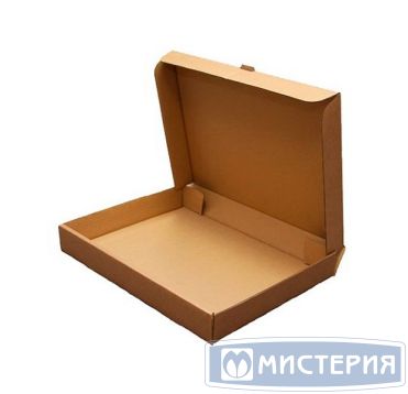 Коробка для пиццы 250х250х40 мм, крафт, гофрокарт.Т-23 В, 50 шт/кор 50 шт/упак РОССИЯ