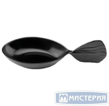 Форма для фуршетов 20 мл 120х38х28 мм, диз. "Рыбка", черн., ПС, 30 шт/упак "Buffet" 600 шт/кор РОССИЯ 5026б