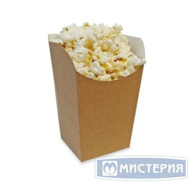 Упаковка для снеков 650 мл 84х 84х125 мм, L, крафт, карт., 800 шт/кор "OSQ" Eco Snack Cup 800 шт/упак РОССИЯ ECO SNACK CUP L