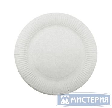 Тарелка одноразовая мелкая d230 мм, бел., карт, 50 шт/упак 500 шт/кор РОССИЯ 002A-0712-0108-001