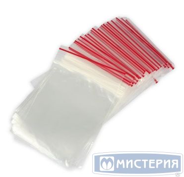 Пакет Zip-Lock 80х180 мм, прозр., ПВД, 100 шт/упак 120 упак/кор КИТАЙ
