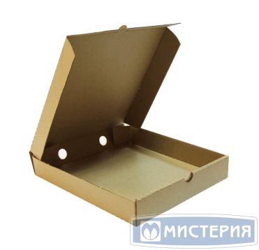 Коробка для пиццы 214х212х41 мм, крафт, гофрокарт.Т-23 В, 50 шт/кор 50 шт/упак РОССИЯ
