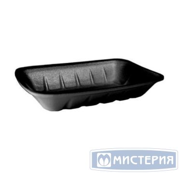 Лоток пищевой 225х135х40 мм, серия М-40, черн., ВПС, 500 шт/кор "Полиформ" 500 шт/упак РОССИЯ М-40 черн.