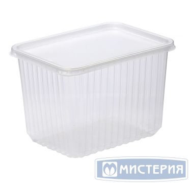 Контейнер прямоугольный 179х132х126мм, 2000 мл, полупрозрачный