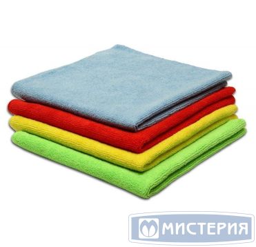 Салфетка микрофибра 30х30 см, универсальная, желтая
