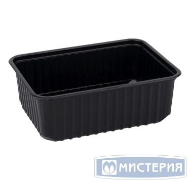 Контейнер 1000 мл 1-секц. 179х132х64 мм, серия 179, без крышки, черн., ПП, 50 шт/упак 500 шт/кор РОССИЯ А179-1000ч