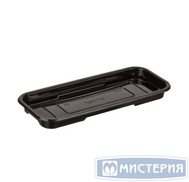 Контейнер для суши 1-секц. 219х89х18 мм, без крышки, черн., ПЭТ, 560 шт/кор "Комус" 560 шт/упак РОССИЯ С-020 Д/С-020 Д/1