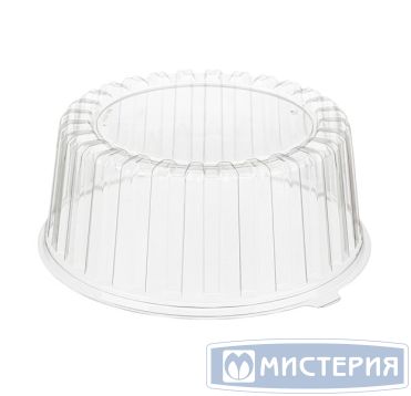 Упаковка для торта [крышка] d246хh116[d222хh113] мм, прозр., ПЭТ, 160 шт/кор "Комус" 160 шт/упак РОССИЯ Т-218/11К (П)